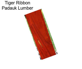 Tiger Ribbon Padauk Lumber