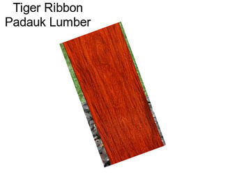 Tiger Ribbon Padauk Lumber