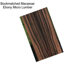 Bookmatched Macassar Ebony Micro Lumber