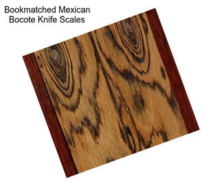 Bookmatched Mexican Bocote Knife Scales