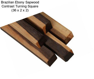 Brazilian Ebony Sapwood Contrast Turning Square (36\