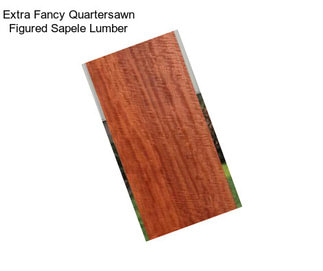 Extra Fancy Quartersawn Figured Sapele Lumber