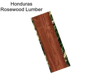 Honduras Rosewood Lumber