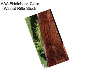 AAA Fiddleback Claro Walnut Rifle Stock