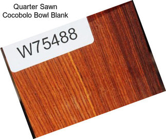 Quarter Sawn Cocobolo Bowl Blank