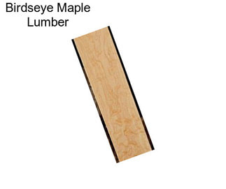 Birdseye Maple Lumber