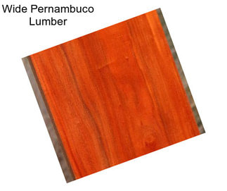 Wide Pernambuco Lumber