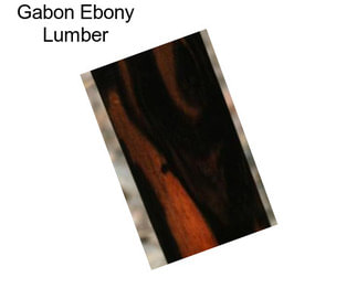 Gabon Ebony Lumber