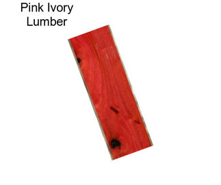 Pink Ivory Lumber