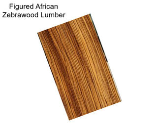 Figured African Zebrawood Lumber