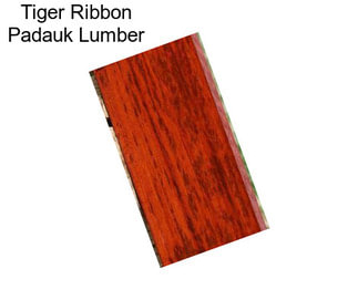 Tiger Ribbon Padauk Lumber
