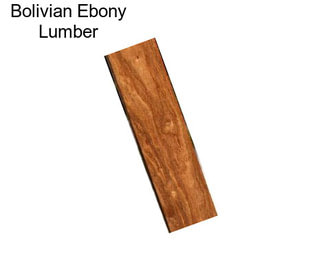 Bolivian Ebony Lumber