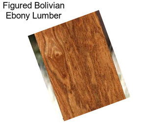 Figured Bolivian Ebony Lumber