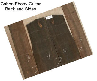 Gabon Ebony Guitar Back and Sides