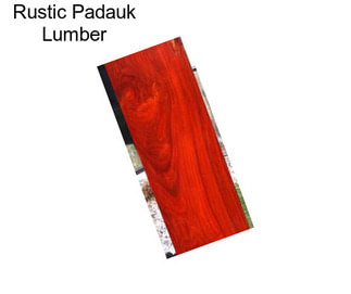 Rustic Padauk Lumber