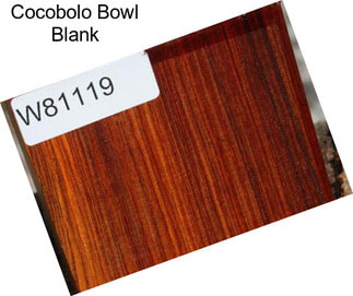 Cocobolo Bowl Blank