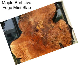 Maple Burl Live Edge Mini Slab