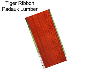 Tiger Ribbon Padauk Lumber