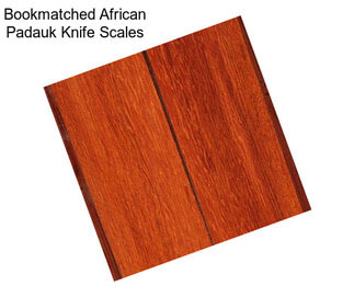 Bookmatched African Padauk Knife Scales