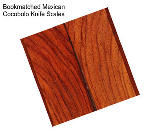 Bookmatched Mexican Cocobolo Knife Scales