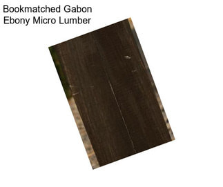 Bookmatched Gabon Ebony Micro Lumber