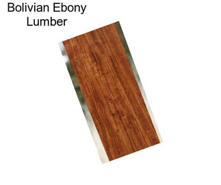 Bolivian Ebony Lumber