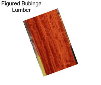 Figured Bubinga Lumber