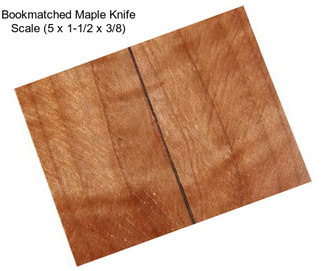 Bookmatched Maple Knife Scale (5\