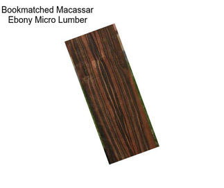 Bookmatched Macassar Ebony Micro Lumber