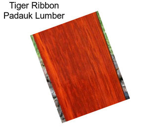 Tiger Ribbon Padauk Lumber