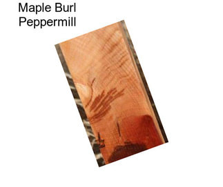 Maple Burl Peppermill