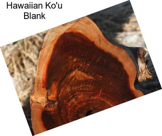 Hawaiian Ko\'u Blank