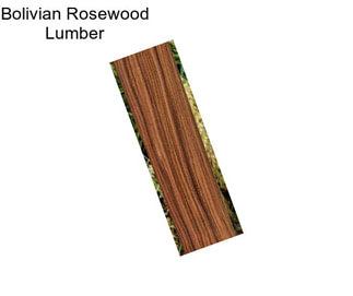 Bolivian Rosewood Lumber