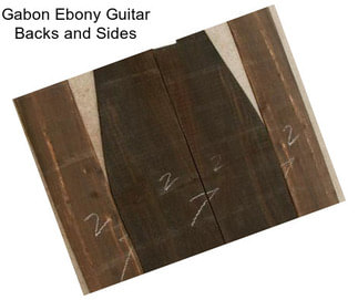 Gabon Ebony Guitar Backs and Sides
