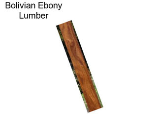 Bolivian Ebony Lumber