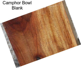 Camphor Bowl Blank