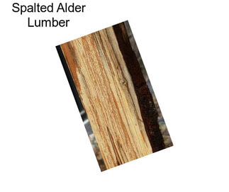 Spalted Alder Lumber