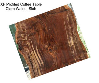 XF Profiled Coffee Table Claro Walnut Slab