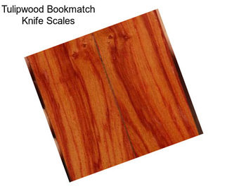 Tulipwood Bookmatch Knife Scales