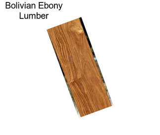 Bolivian Ebony Lumber