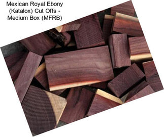 Mexican Royal Ebony (Katalox) Cut Offs - Medium Box (MFRB)
