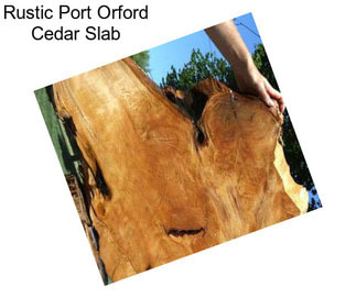 Rustic Port Orford Cedar Slab