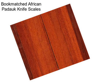 Bookmatched African Padauk Knife Scales