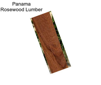 Panama Rosewood Lumber