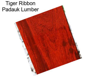 Tiger Ribbon Padauk Lumber