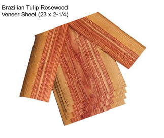 Brazilian Tulip Rosewood Veneer Sheet (23 x 2-1/4\