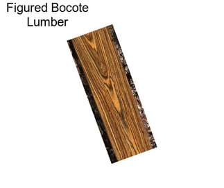 Figured Bocote Lumber
