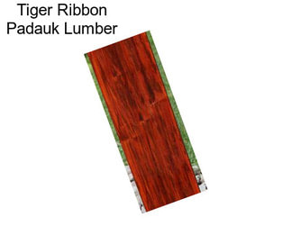 Tiger Ribbon Padauk Lumber