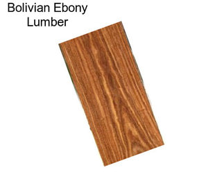 Bolivian Ebony Lumber