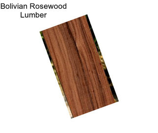 Bolivian Rosewood Lumber